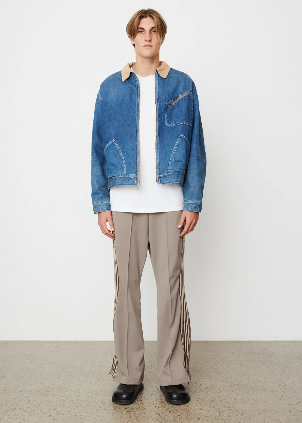 11.5oz Denim Bone Lining Reversible Zip-up Work Jacket