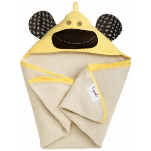 3 Sprouts Yellow Monkey Hooded Towel