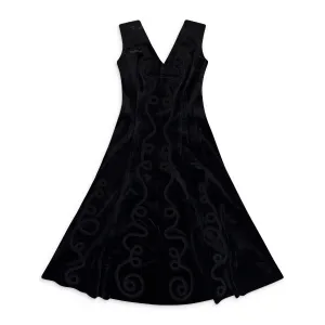 BLACK PASSEMENTERIE REVERSIBLE GRACE DAY DRESS