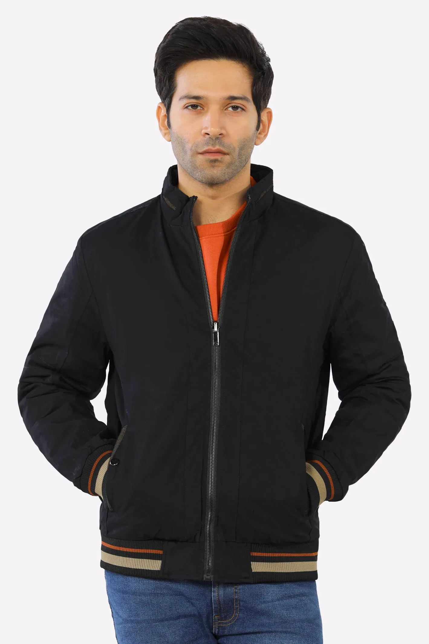 Black Reversible Men's Jacket