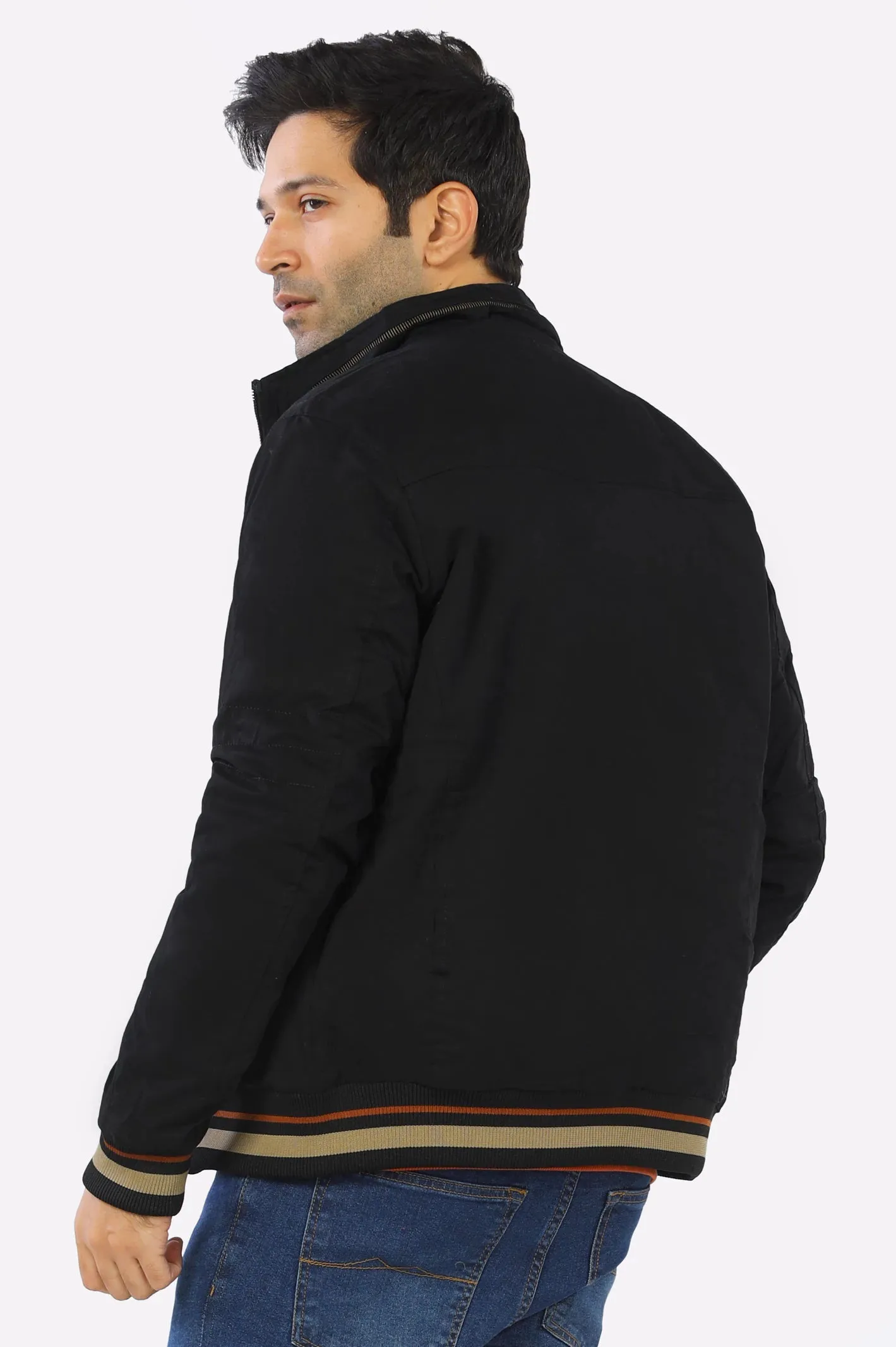 Black Reversible Men's Jacket