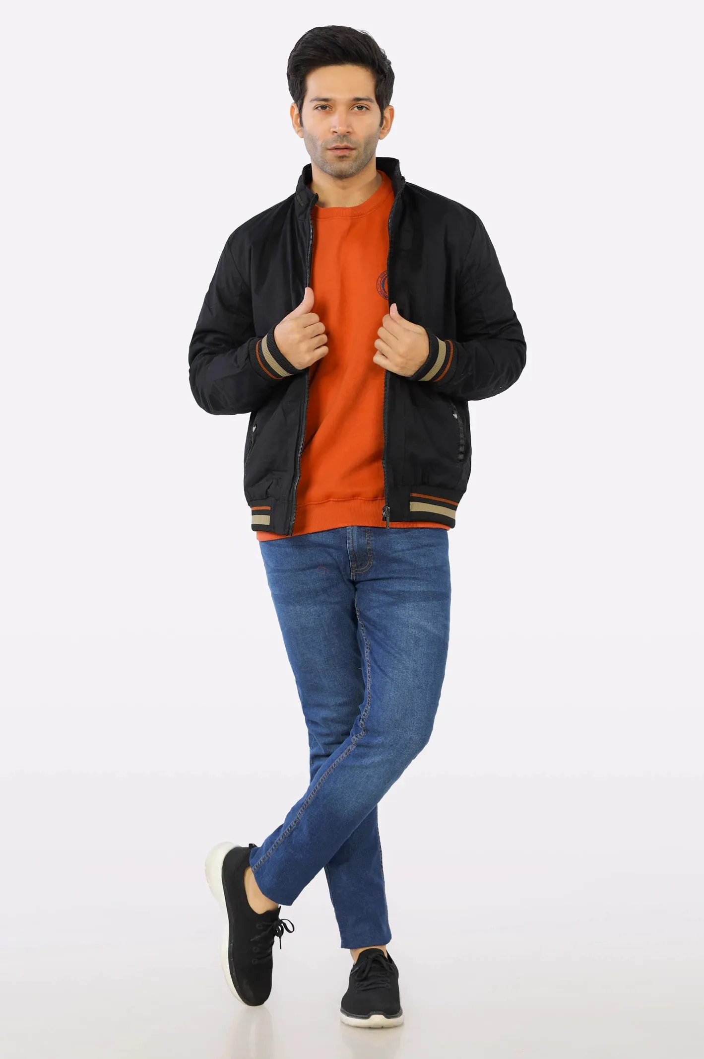 Black Reversible Men's Jacket