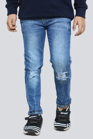 Blue Relaxed Fit Denim Jeans