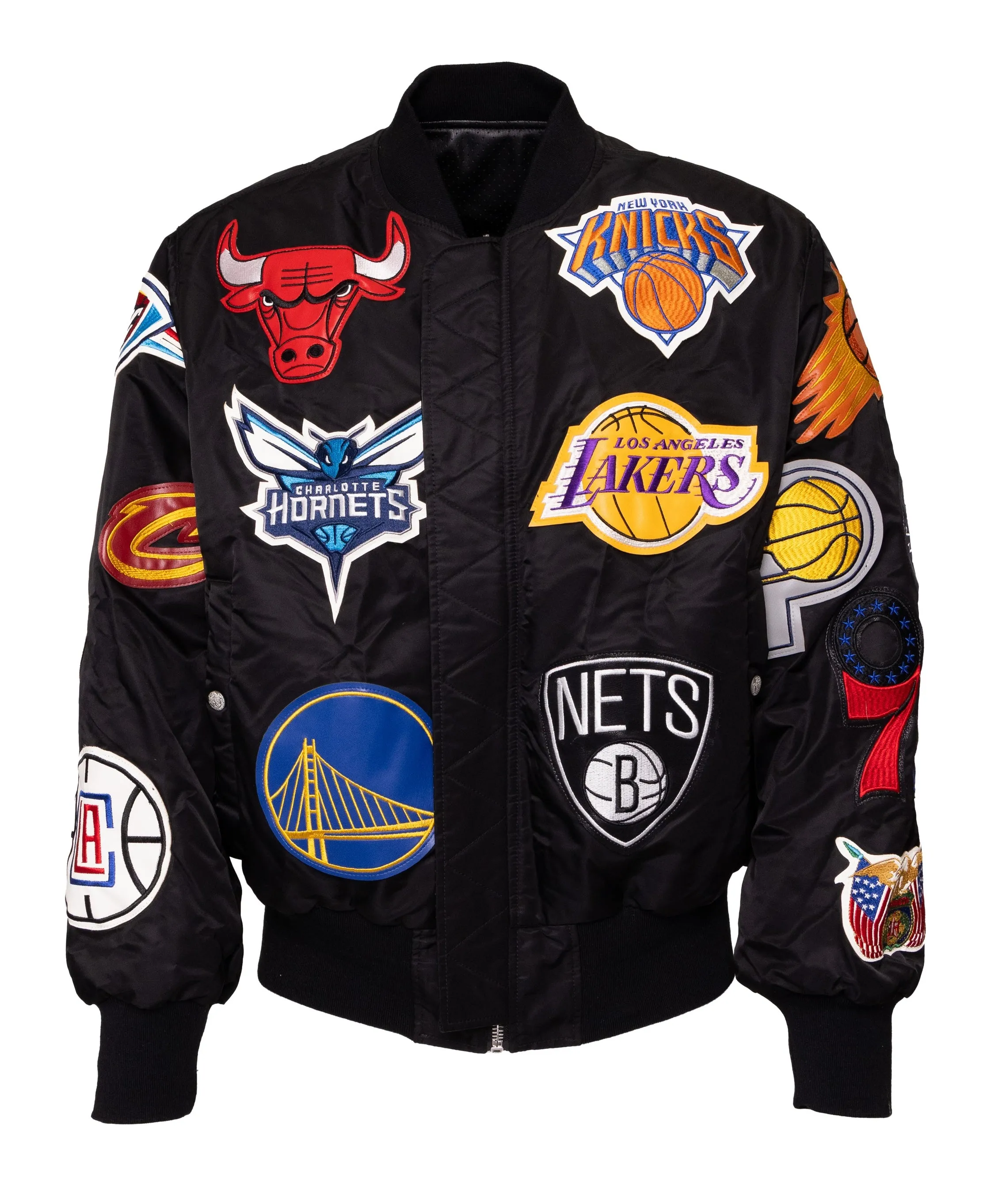 Detroit Pistons X NBA Collage Reversible Bomber Color