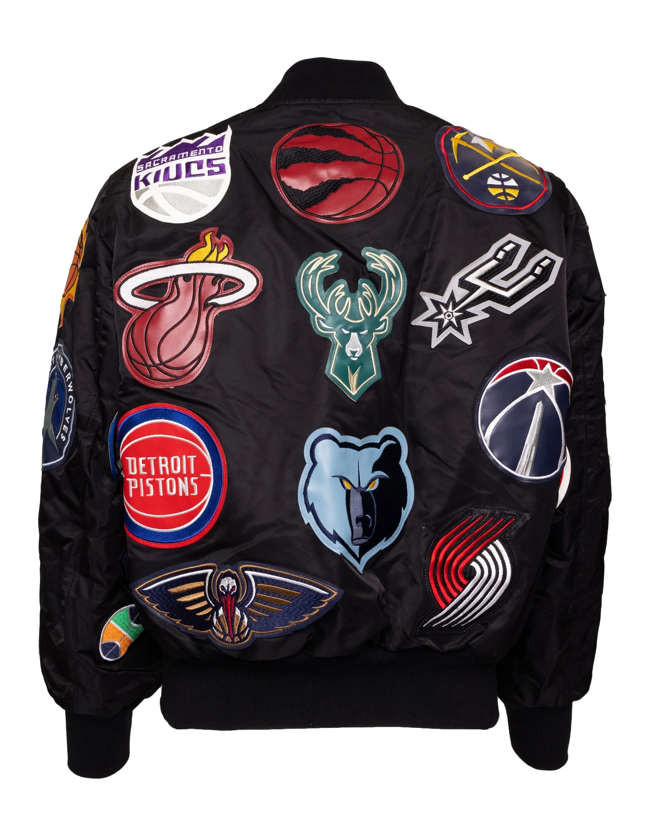 Detroit Pistons X NBA Collage Reversible Bomber Color