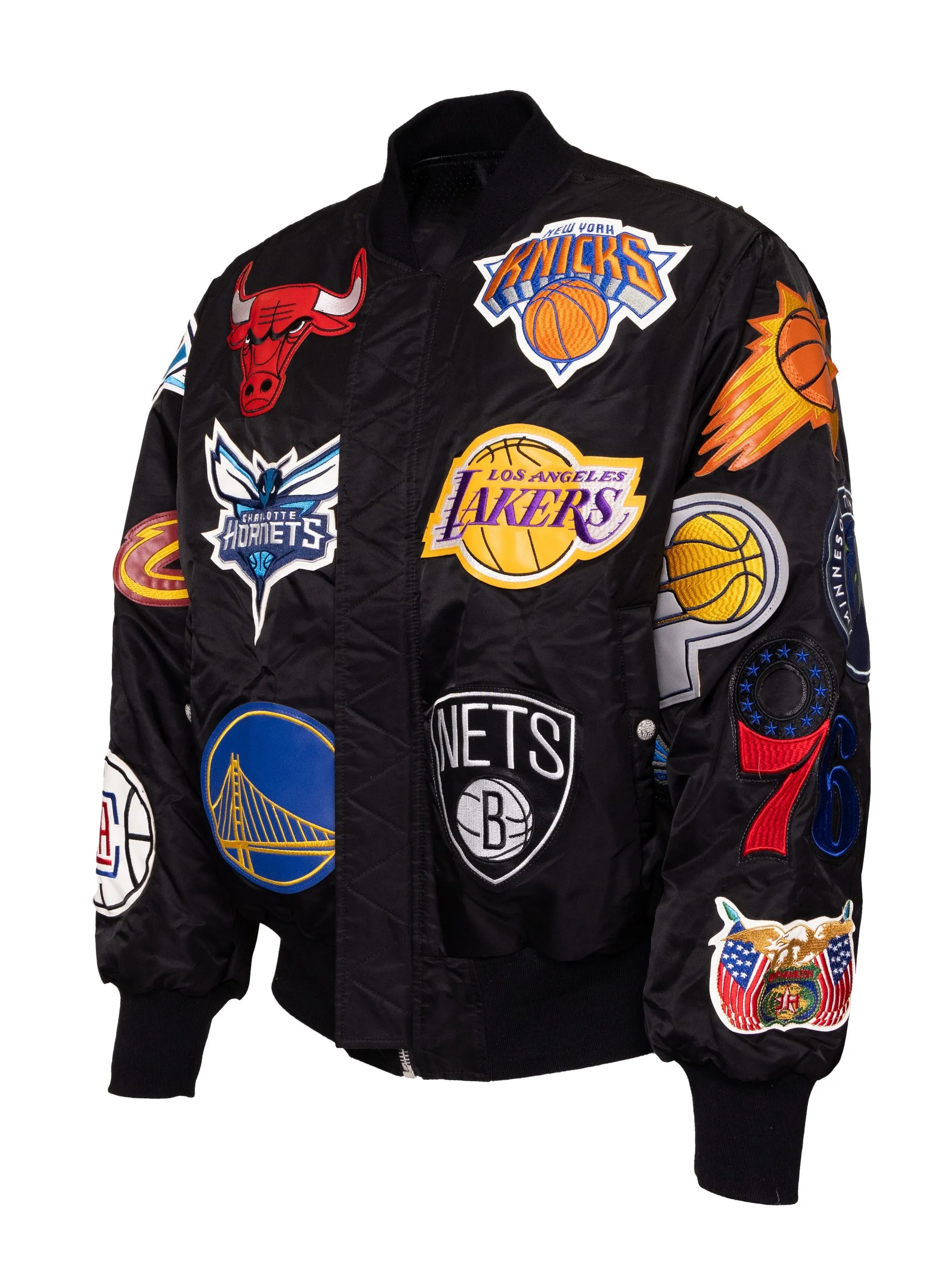 Detroit Pistons X NBA Collage Reversible Bomber Color
