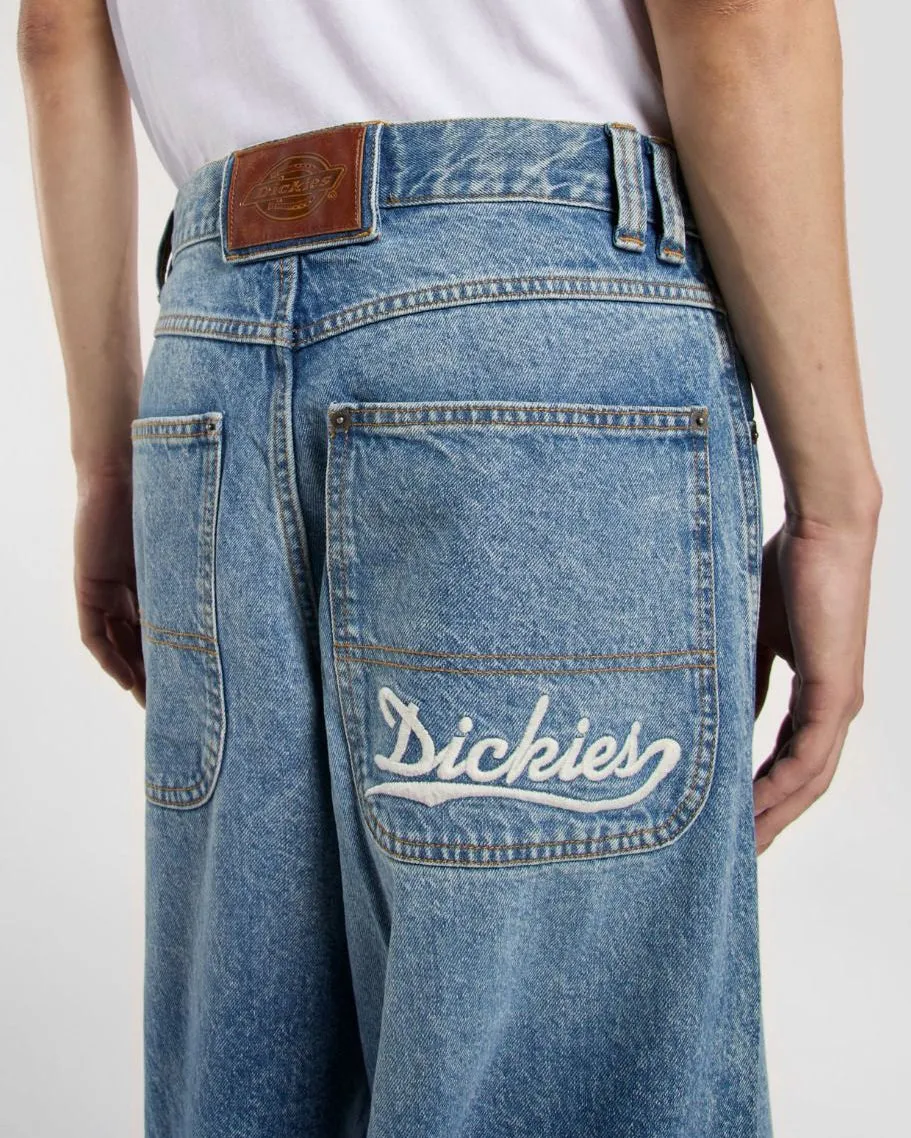 Dickies Loose Wave Baggy Fit Mens Jeans - Rinsed Blue Fade