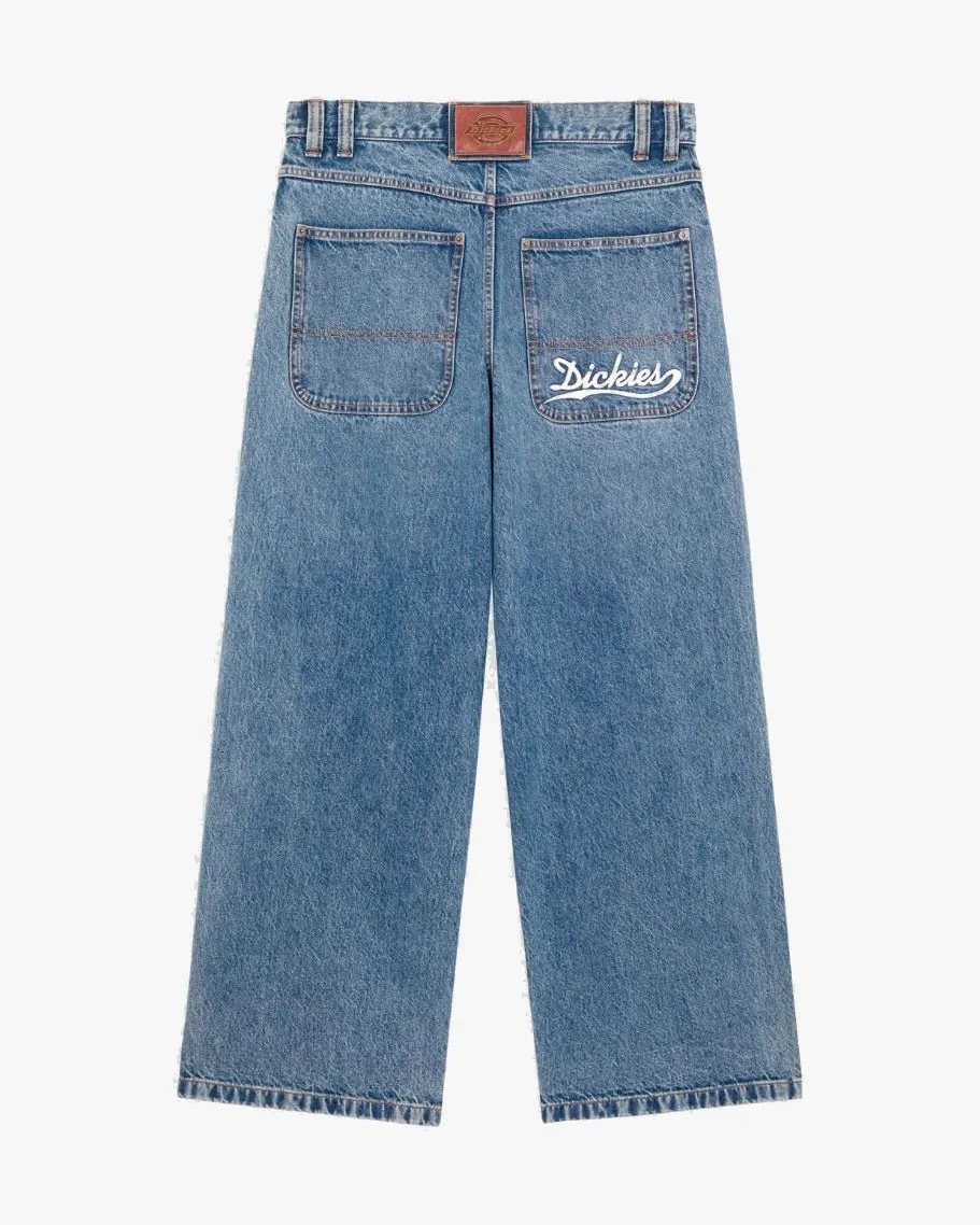 Dickies Loose Wave Baggy Fit Mens Jeans - Rinsed Blue Fade