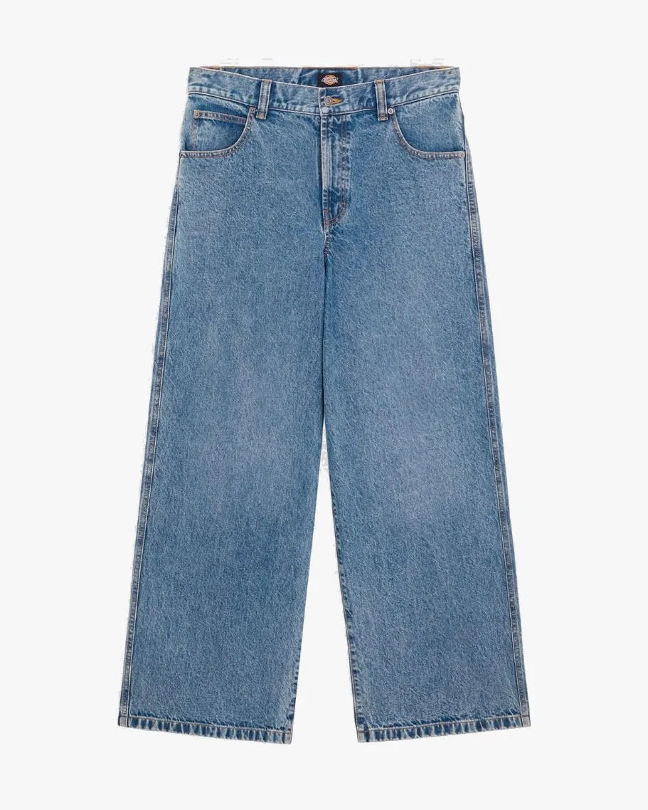 Dickies Loose Wave Baggy Fit Mens Jeans - Rinsed Blue Fade