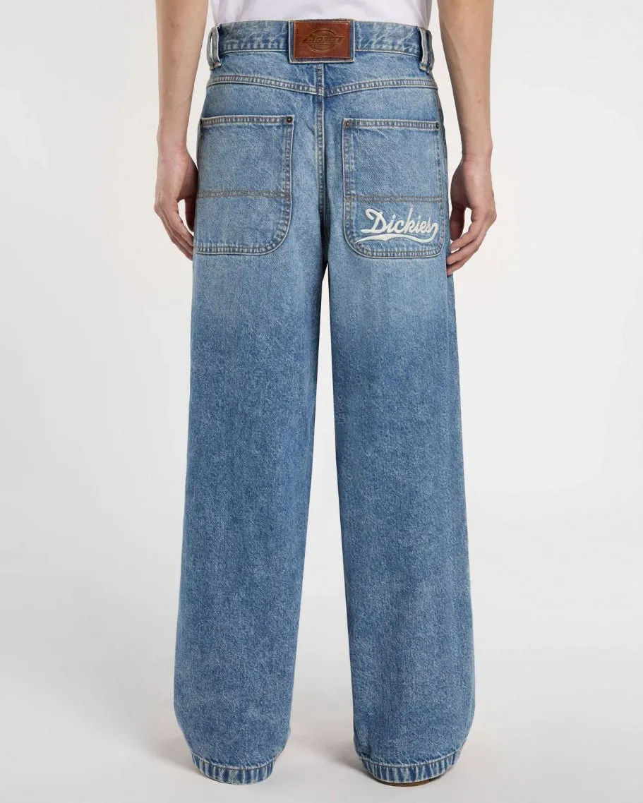 Dickies Loose Wave Baggy Fit Mens Jeans - Rinsed Blue Fade