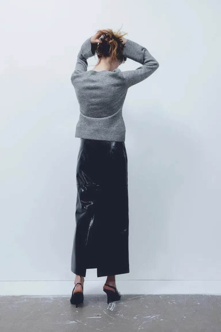 H&M fine knit sweater, gray