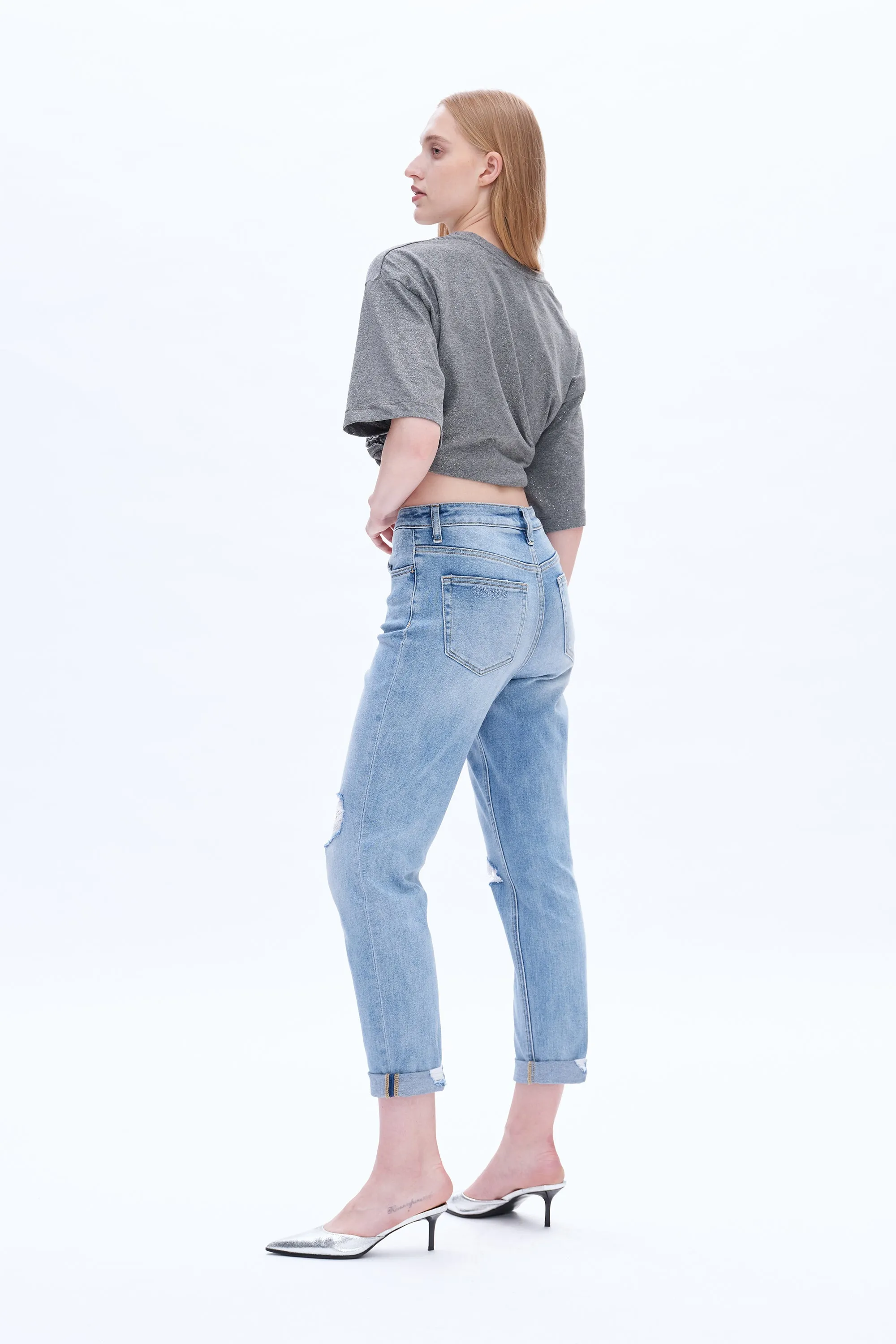 High Rise Relaxed Boyfriend Jeans