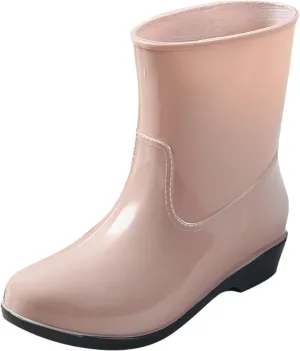 IWIHMIV Women's Rain Boots Rain Boots for Women Waterproof Rubber Boots Outdoor Comfort Boots Non-Slip Women Rain Shoes