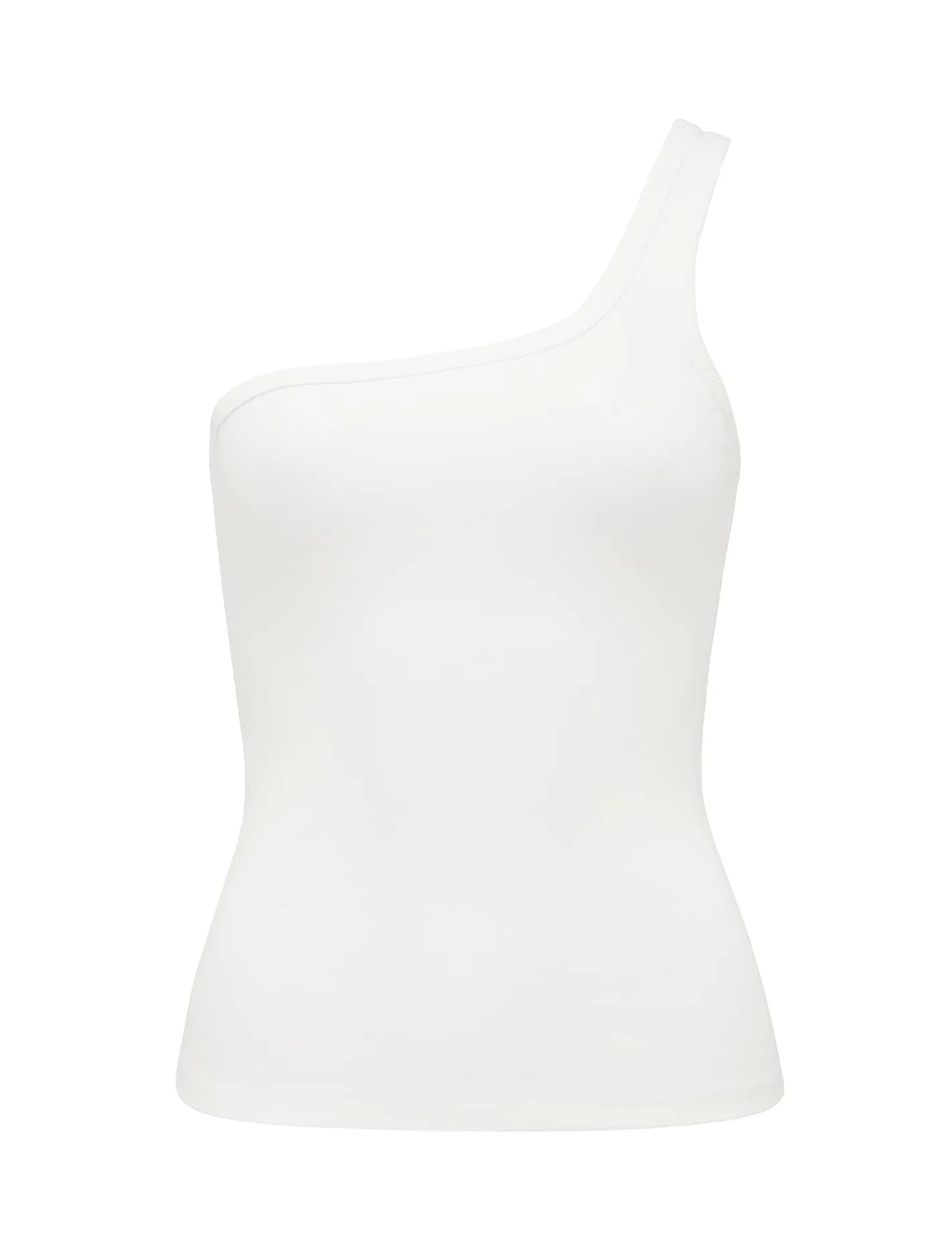 Jacinta Ribbed One Shoulder Top