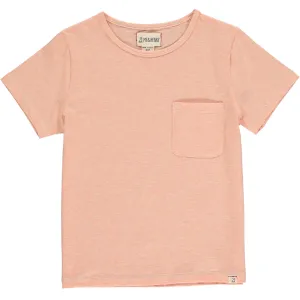 Me & Henry - Marbled Pocket Tee in Peach