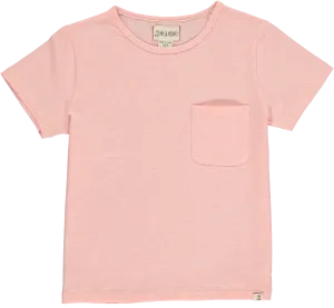 Me & Henry - Marbled Pocket Tee in Salmon