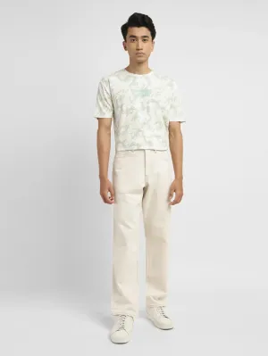 Men's 550 Beige Relaxed Fit Mid Rise Jeans