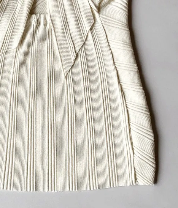 PHEENY/RANDOM RIB ONE SHOULDER TOPS(IVORY)
