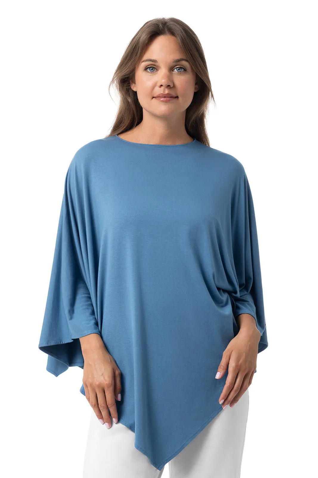 Women's Tama Poncho | Blue Dusk
