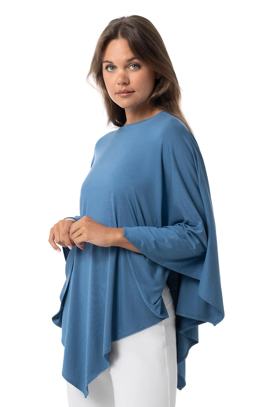 Women's Tama Poncho | Blue Dusk