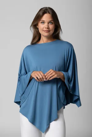 Women's Tama Poncho | Blue Dusk