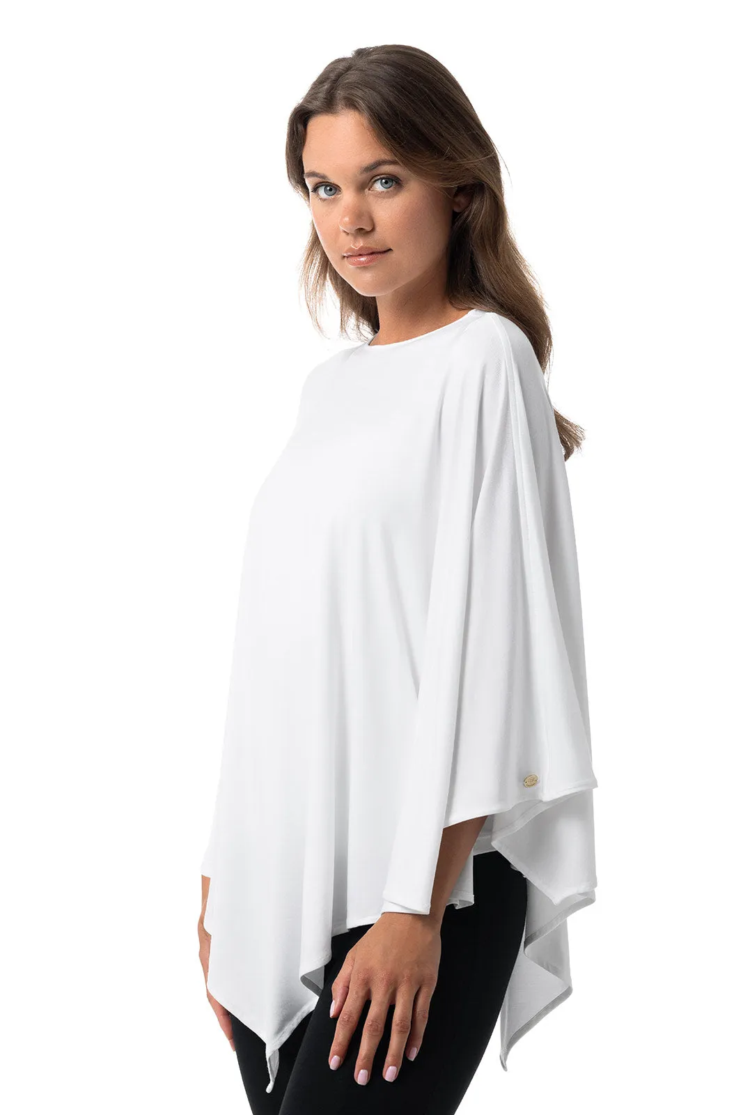 Women's Tama Poncho | White